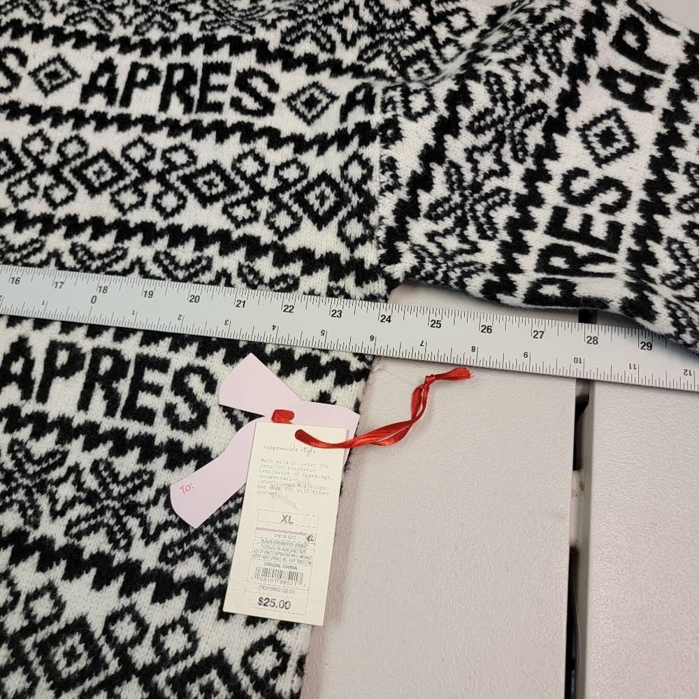 a new day Women's Monochrome Knit Crewneck Pullover Sweater Size XL - Picture 5 of 7